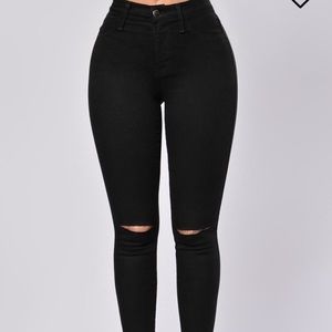 Fashion nova black canopy jeans